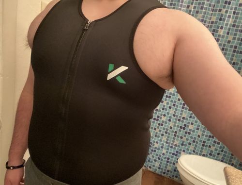 Customer photo review of Men's Zipper Neoprene Sauna Vest