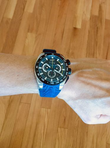 Customer photo review of SHIFT - Blue Swiss Sport Chrono Watch