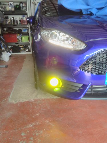 Customer photo review of Fiesta ST180 Fog Light Armour