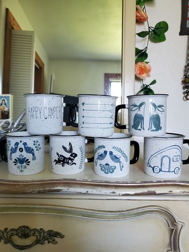 Customer photo review of No Bake Ceramic Paint - Black