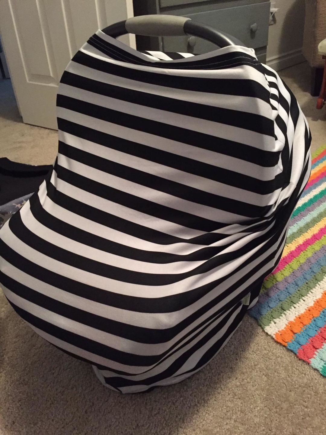 Customer photo review of Carseat Canopy - Nursing Cover