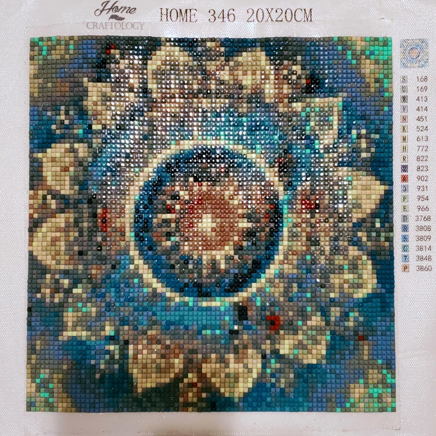 Customer photo review of Mandala - Diamond Painting Kit