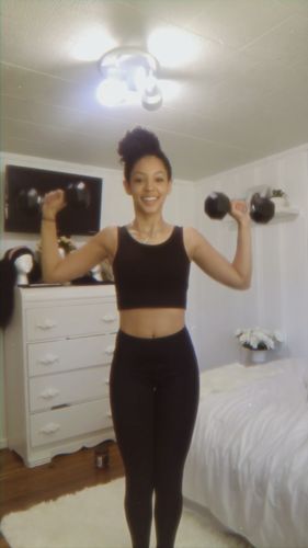 Customer photo review of Back-Pocket Active Butt Lift Leggings - Black