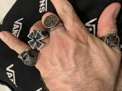 Customer photo review of IRON CROSS RING