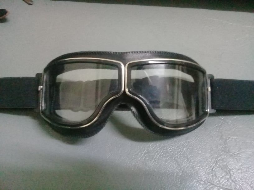 Customer photo review of Retro Jet Black Goggles