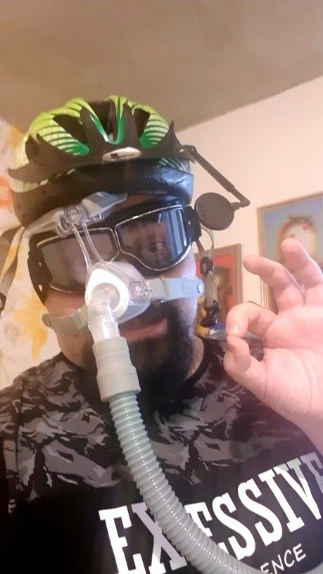 Customer photo review of Retro Jet Black Goggles