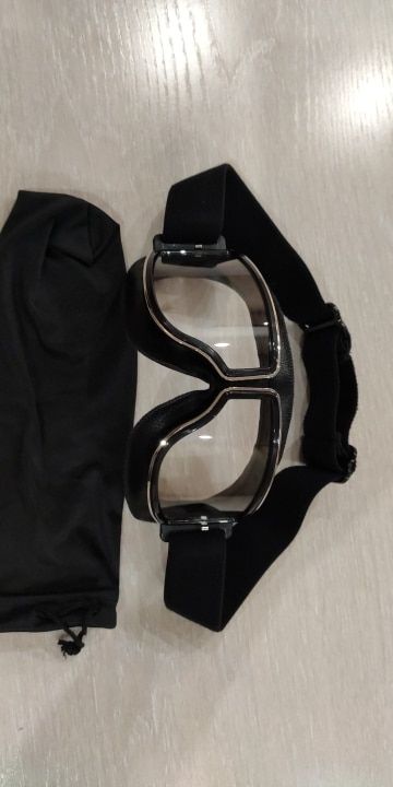 Customer photo review of Retro Jet Black Goggles
