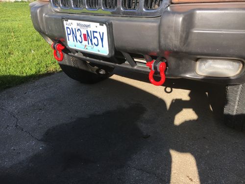 Customer photo review of Front Recovery Shackle Tab Kit - WJ/WK/XK