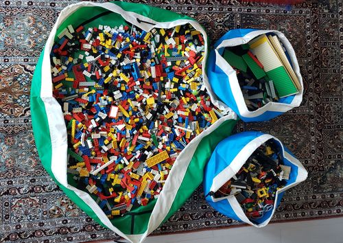 Customer photo review of Super Toy Storage Bag - Green Grass