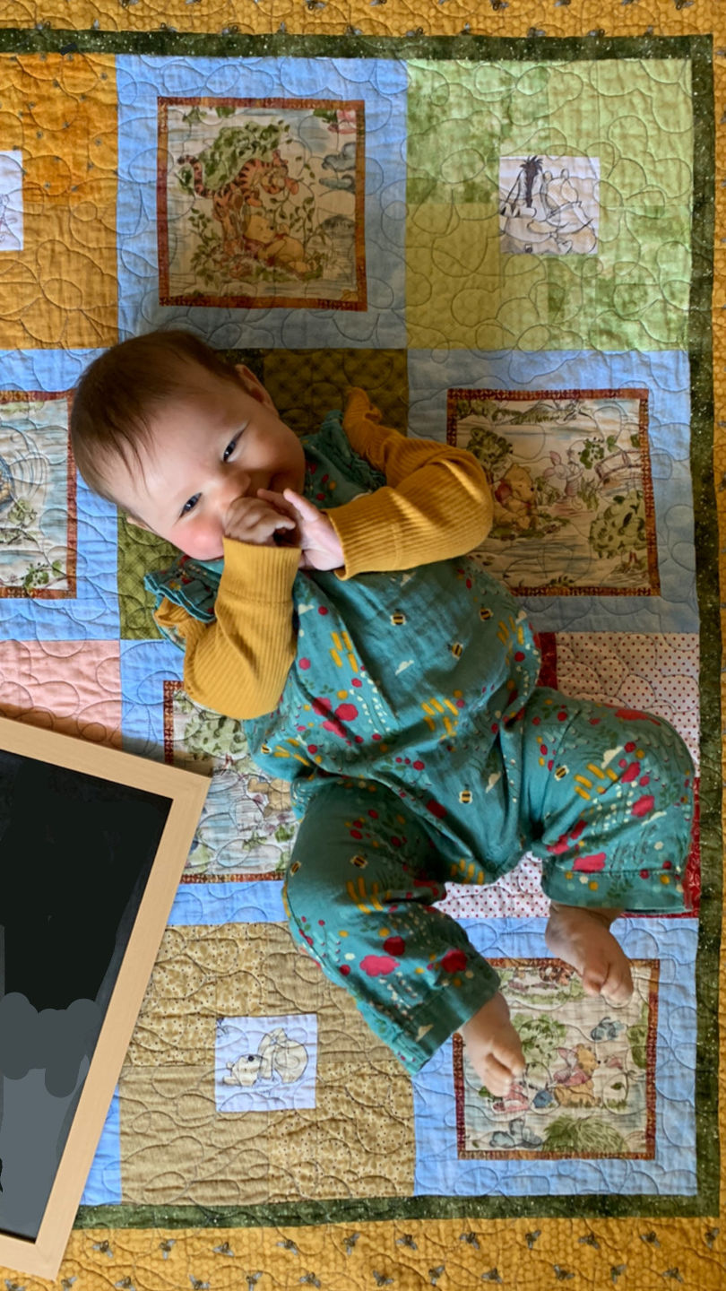 Customer photo review of Wildflower Meadow Frill Romper