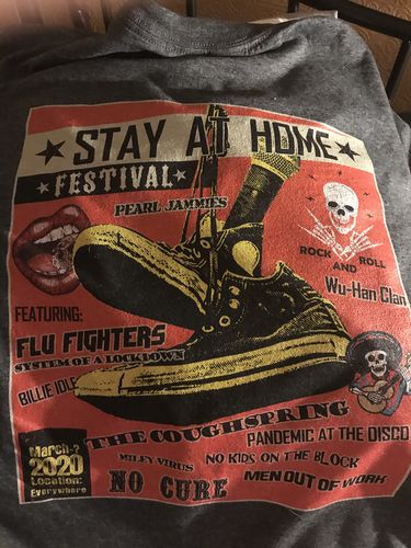 Customer photo review of 2020 Mask This Ltd. Print Corona Concert Tee (Back Print)