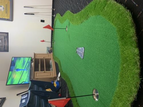 Customer photo review of Golf Indoor Putting Green Pro Package | Professional Home Putting Green