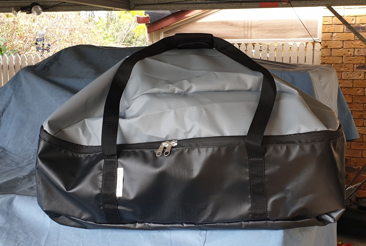 Customer photo review of Ziegler and Brown 2 burner BBQ Bag