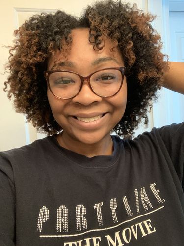 Customer photo review of Curly Hair Wash and Go System with Organic Jojoba Oil for Moisturizing Hair with Lavender Fragrance (Step 1 - 4)