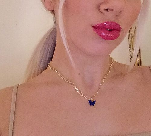 Customer photo review of Paperclip butterfly collar