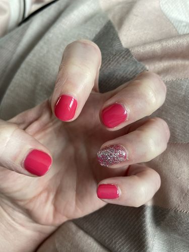 Customer photo review of Bluesky Autumn Winter 2019 PLAYFUL UV/LED Soak Off Gel Nail Polish - AUT05