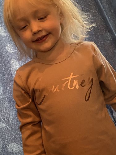 Customer photo review of Personalised Roma Tracksuit (3m-12 Years) (MRK X)