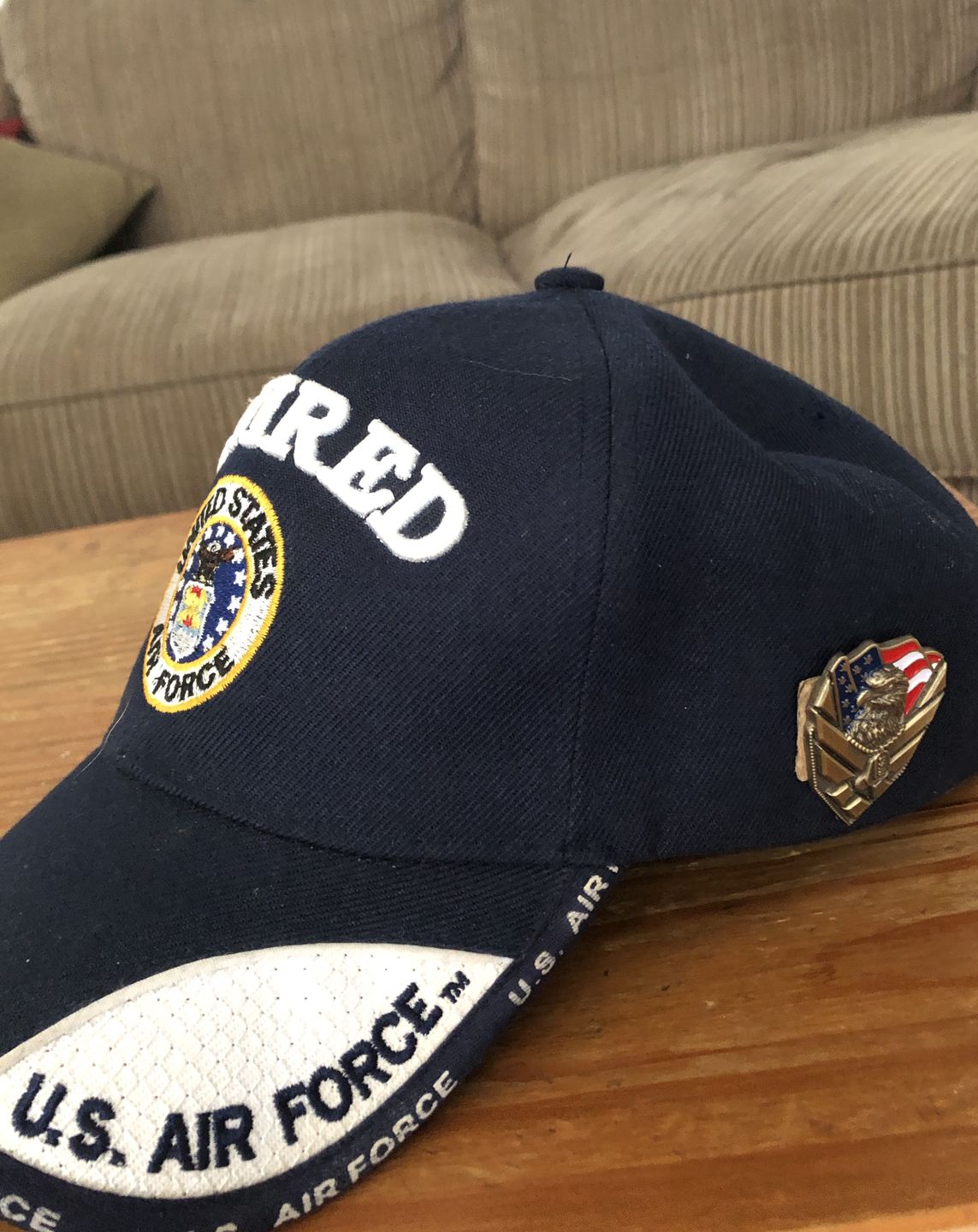 Customer photo review of US Air Force Veteran Pin