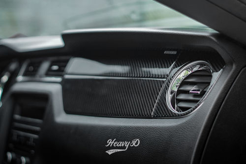 Customer photo review of DynaCarbon™ 6 PCS Full Dashboard Trim For Ford Mustang 2010-2014