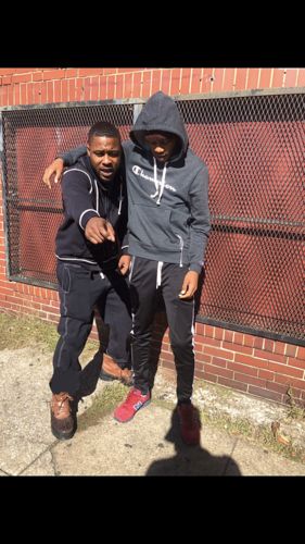 Customer photo review of Premium Side Stripe Zip Pocket Track Pants (Black - Charcoal)