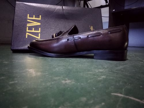 Customer photo review of Tassel Loafer - Dark Brown (Hand Painted Patina)