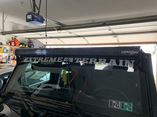 Customer photo review of Aerolidz Light Bar Cover - 50” 52” - Smoked - Dual Row