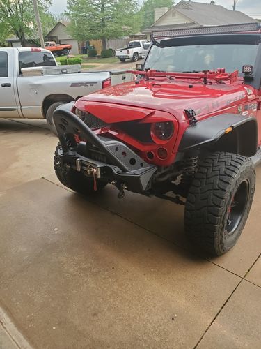 Customer photo review of Hawke Grille - Red (07-18 Jeep Wrangler JK)