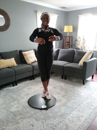 Customer photo review of Professional Portable Dance Floor / Turning Board / Tap / Ballet