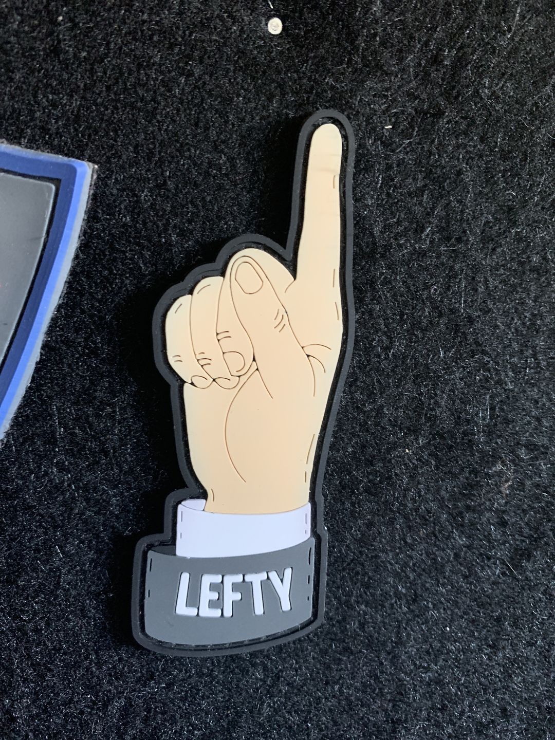 Customer photo review of Im A Lefty Morale Patch