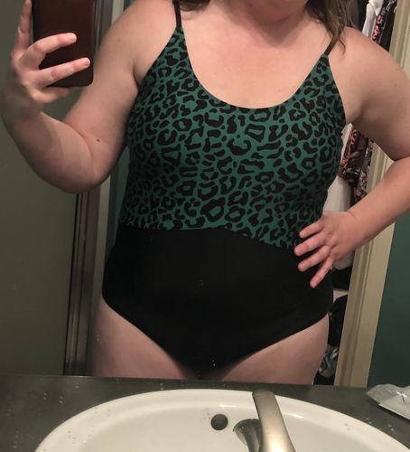 Customer photo review of The Sailor | Green Leopard Print