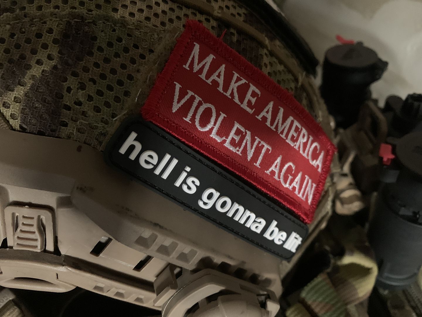 Customer photo review of Hell Is Gonna Be Lit Morale Patch