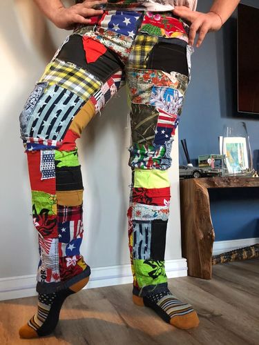 davian patchwork jeans