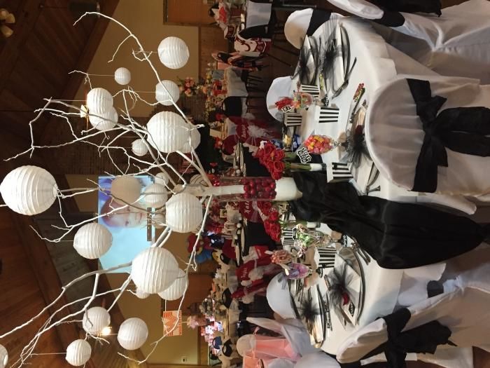 Customer photo review of 4" White Parallel Ribbing Round Paper Lantern (10 PACK)