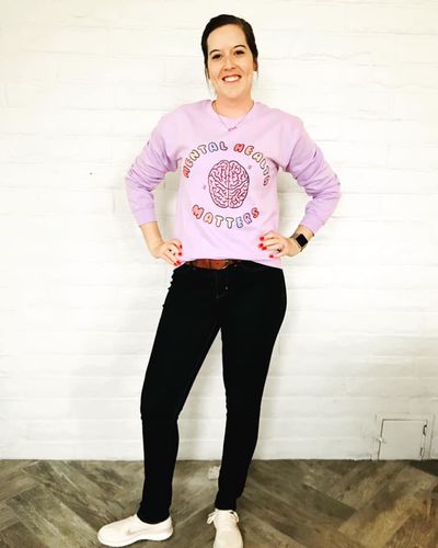 Customer photo review of Mental Health Matters (Brain) -- Sweatshirt