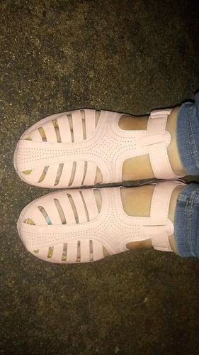 Customer photo review of Lazzy Women Wedge ComfY Hollowed-out Strappy Sandals