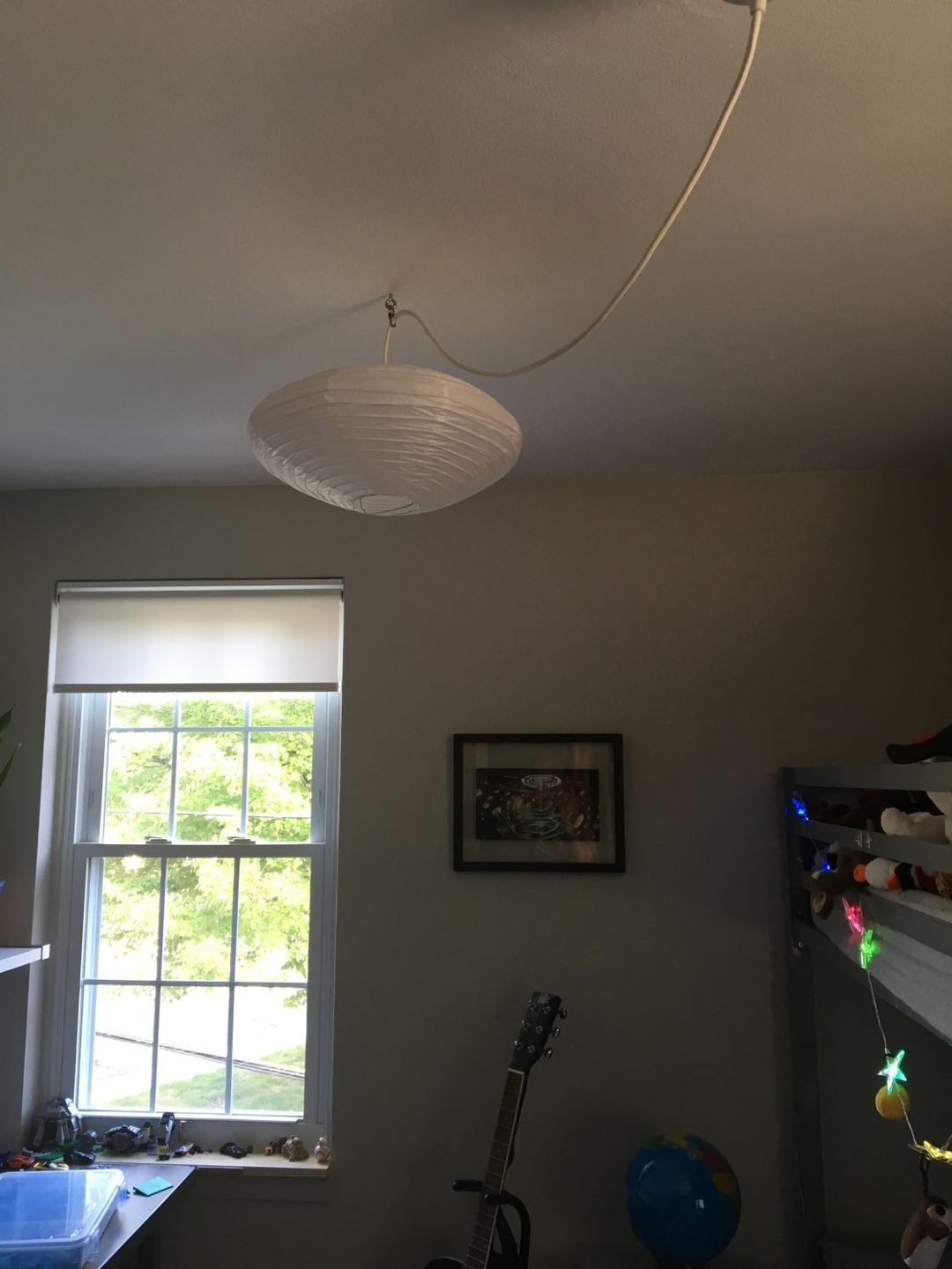 Customer photo review of 16" White Saturn Paper Lantern
