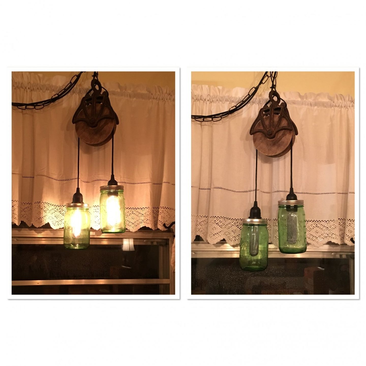 Customer photo review of Single Socket Black Pendant Light Lamp Cord for Lanterns & Light Bulbs, 11 FT