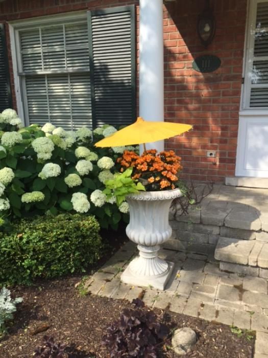 Customer photo review of 28" Yellow Paper Parasol Umbrella (Sun Protection)