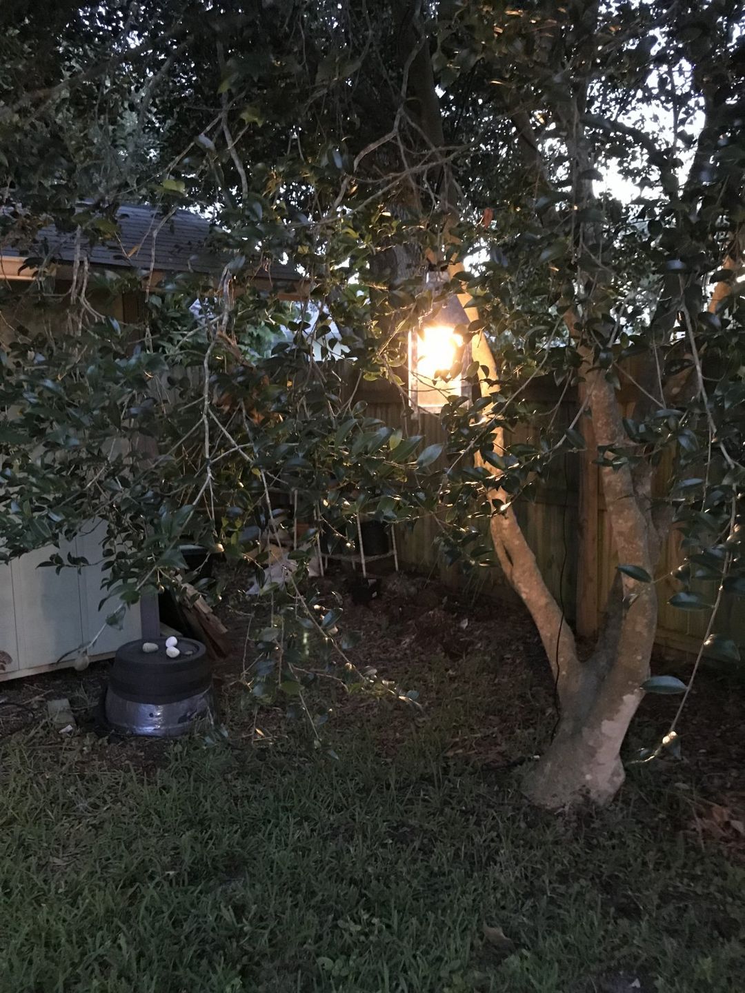 Customer photo review of 15FT Single Socket Black Weatherproof Outdoor Pendant Light Lamp Cord - Electrical Swag Light Kit