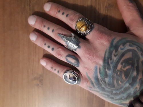 Customer photo review of BROWN GEMSTONE RING