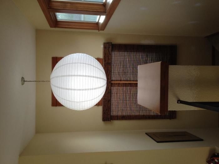Customer photo review of 36" White Parallel Ribbing Jumbo Paper Lantern