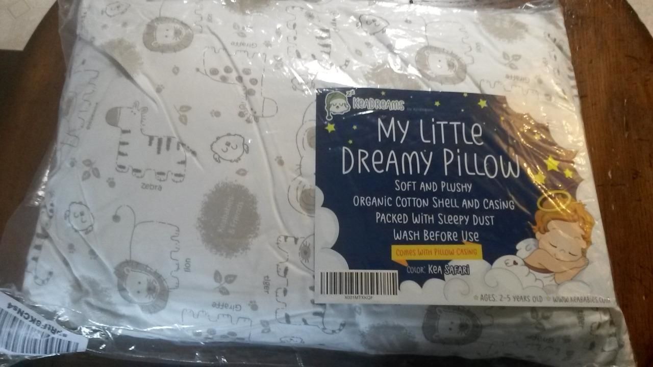 Customer photo review of Toddler Pillow with Cute Pillowcase