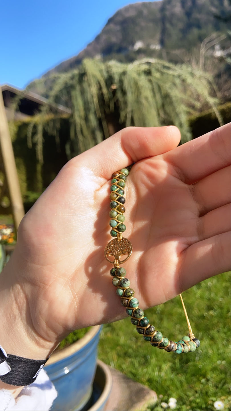 Customer photo review of LEBENSBAUM Armband aus Afrikanischen Jaspissteinen