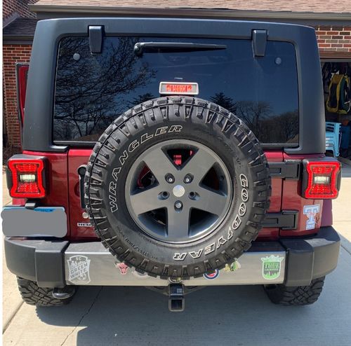 Customer photo review of JK to JL Conversion Tail Lights - Black (07-18 JEEP WRANGLER JK/ JKU)
