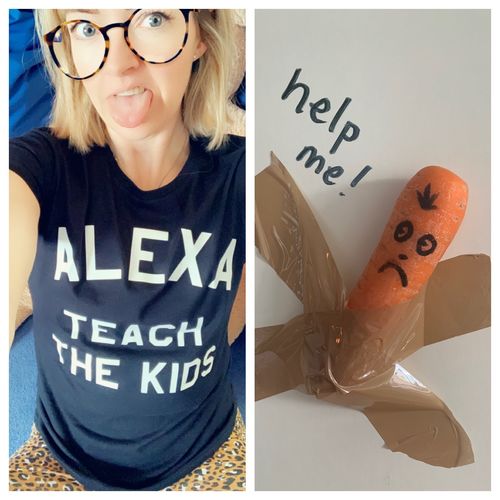 Customer photo review of Alexa Teach The Kids T-Shirt (MRK X)