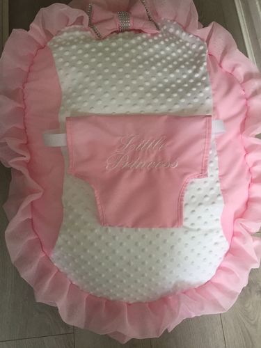 Customer photo review of Personalised Pink Frilly Bling Baby Bean Bag