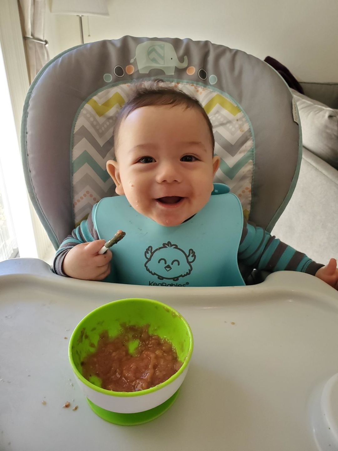Customer photo review of Silicone Bibs