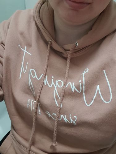 Customer photo review of Personalised Winging It Hoodie (MRK X)