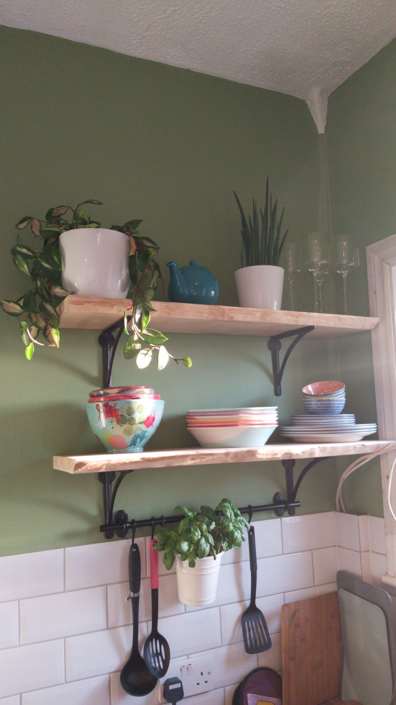 Customer photo review of 8 Inch Ironbridge Cast Iron Shelf Bracket
