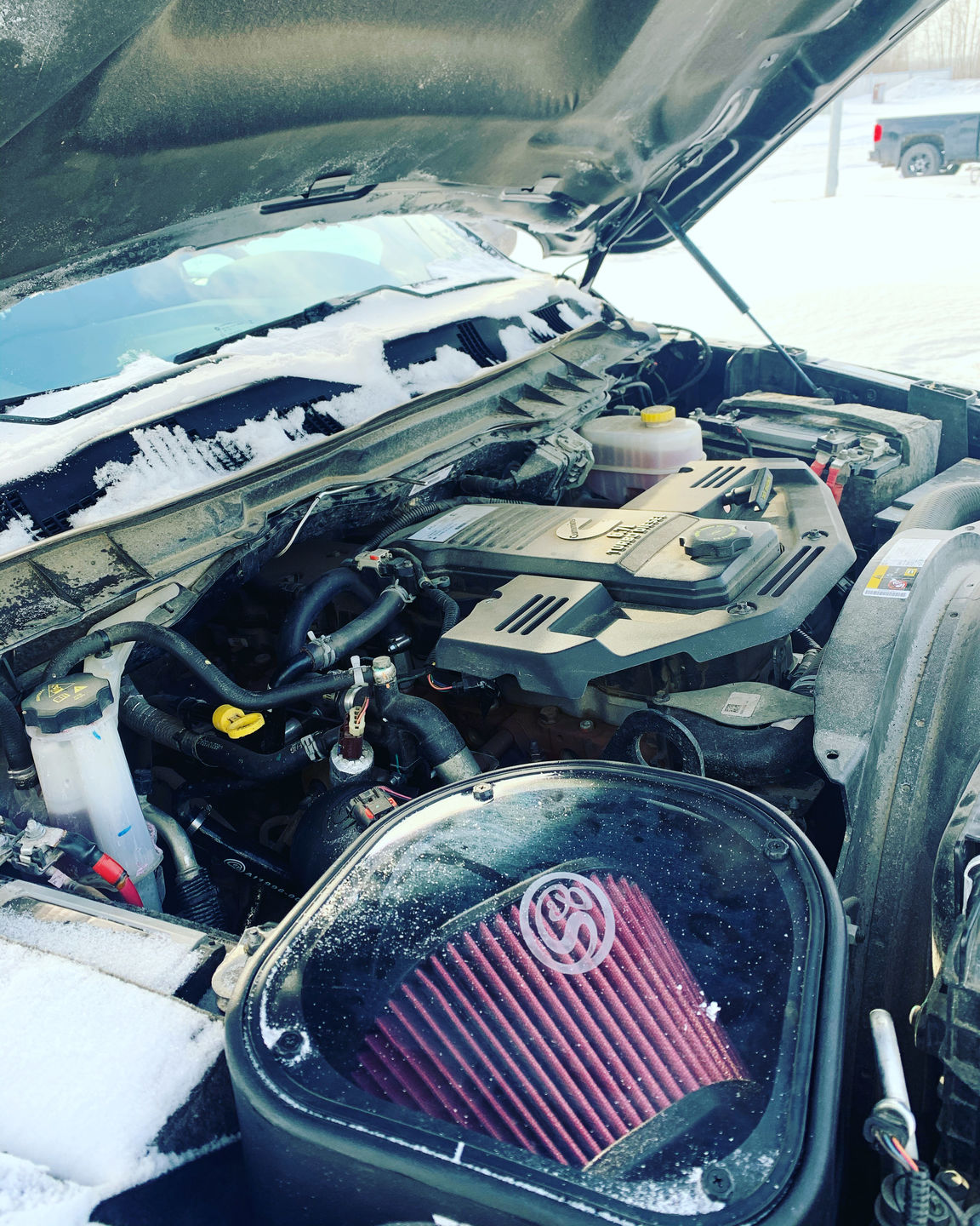 Customer photo review of 2013-2018 Cummins S&B Intake Kit (75-5068)